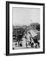A Midway, Long Beach, California, C.1910-20-null-Framed Photographic Print