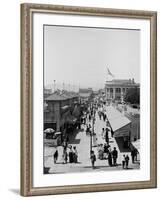A Midway, Long Beach, California, C.1910-20-null-Framed Photographic Print