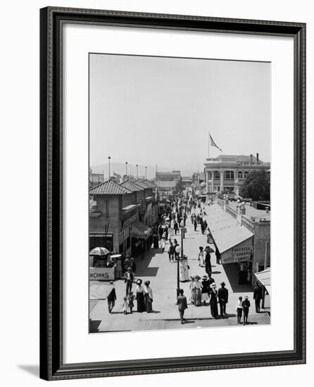 A Midway, Long Beach, California, C.1910-20-null-Framed Photographic Print