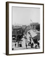 A Midway, Long Beach, California, C.1910-20-null-Framed Photographic Print