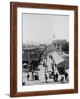 A Midway, Long Beach, California, C.1910-20-null-Framed Photographic Print