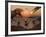 A Mighty T. Rex Roars from Overhead as a Giant Fireball Falls from the Sky-Stocktrek Images-Framed Photographic Print