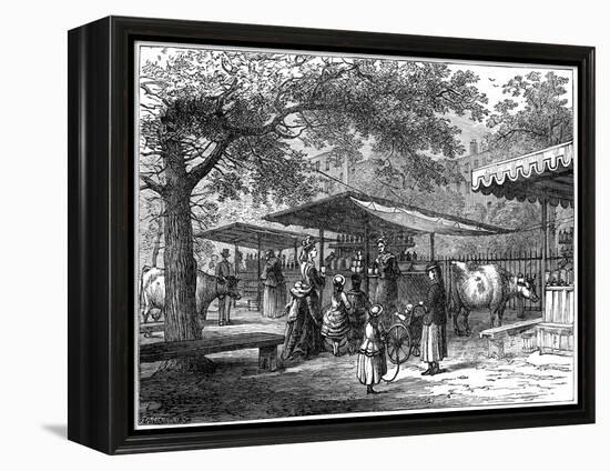 A Milk Fair, St James's Park, London, 1891-J Greenaway-Framed Premier Image Canvas