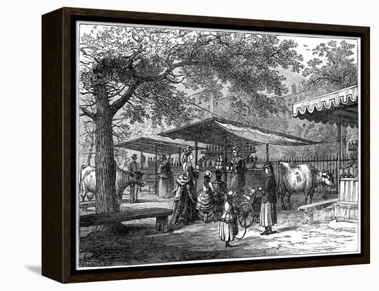 A Milk Fair, St James's Park, London, 1891-J Greenaway-Framed Premier Image Canvas