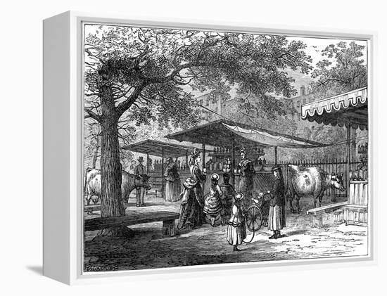 A Milk Fair, St James's Park, London, 1891-J Greenaway-Framed Premier Image Canvas