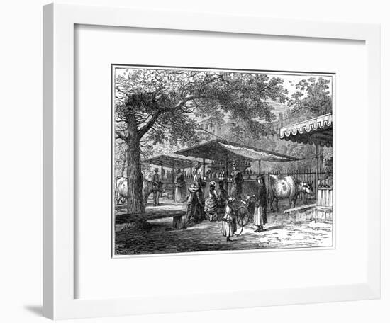 A Milk Fair, St James's Park, London, 1891-J Greenaway-Framed Giclee Print