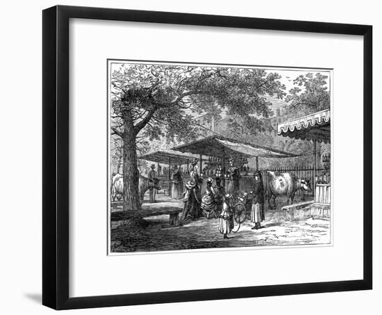 A Milk Fair, St James's Park, London, 1891-J Greenaway-Framed Giclee Print