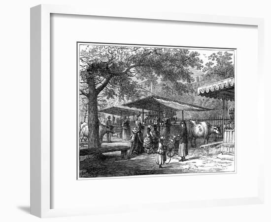 A Milk Fair, St James's Park, London, 1891-J Greenaway-Framed Giclee Print