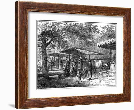 A Milk Fair, St James's Park, London, 1891-J Greenaway-Framed Giclee Print