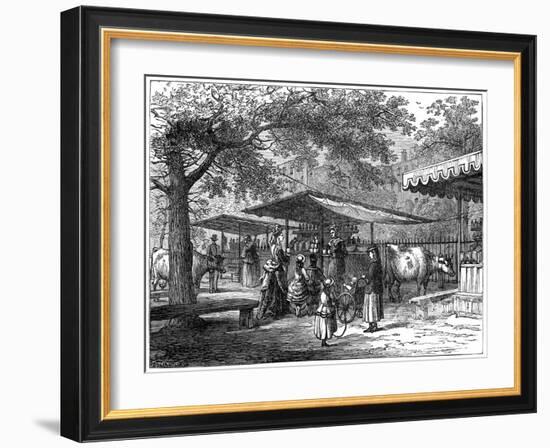 A Milk Fair, St James's Park, London, 1891-J Greenaway-Framed Giclee Print