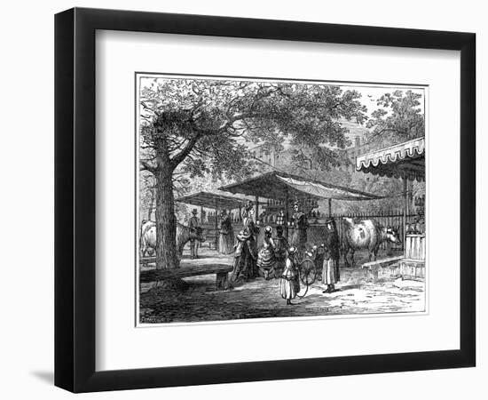 A Milk Fair, St James's Park, London, 1891-J Greenaway-Framed Giclee Print