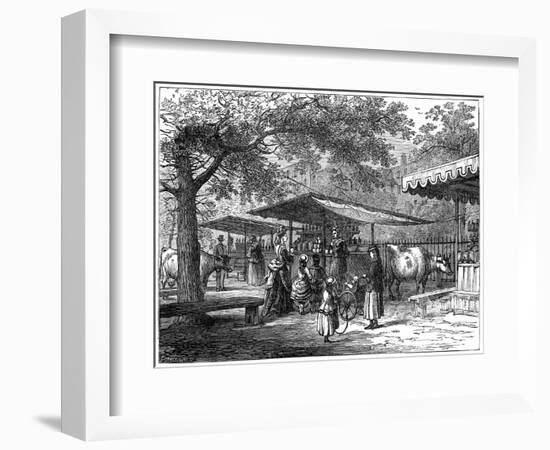 A Milk Fair, St James's Park, London, 1891-J Greenaway-Framed Giclee Print