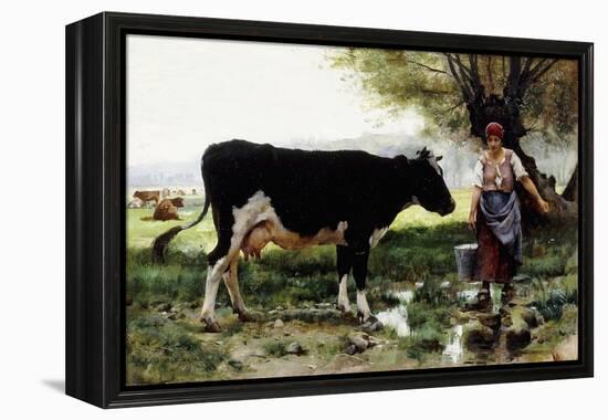 A Milkmaid with Her Cow-Julien Dupre-Framed Premier Image Canvas