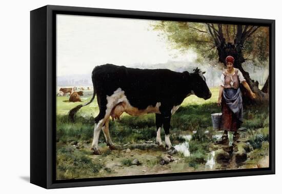 A Milkmaid with Her Cow-Julien Dupre-Framed Premier Image Canvas