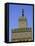 A Minaret with the Early Moon in the Background; Old Medina in Fes, Morocco-Julian Love-Framed Premier Image Canvas