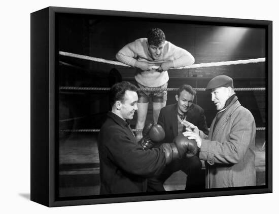 A Miner from Sunderland Gets Some Ringside Boxing Advise, Newcastle, 1964-Michael Walters-Framed Premier Image Canvas
