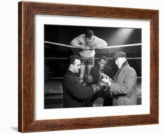 A Miner from Sunderland Gets Some Ringside Boxing Advise, Newcastle, 1964-Michael Walters-Framed Photographic Print