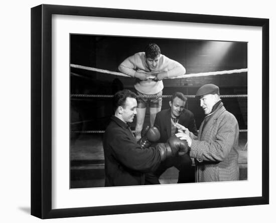 A Miner from Sunderland Gets Some Ringside Boxing Advise, Newcastle, 1964-Michael Walters-Framed Photographic Print