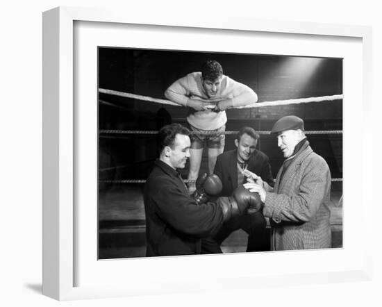 A Miner from Sunderland Gets Some Ringside Boxing Advise, Newcastle, 1964-Michael Walters-Framed Photographic Print