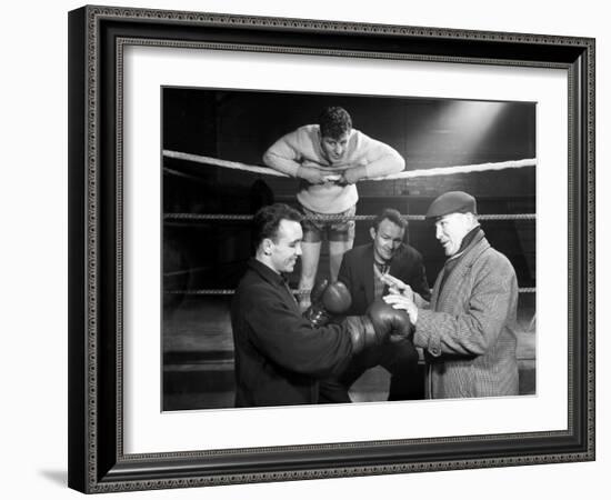 A Miner from Sunderland Gets Some Ringside Boxing Advise, Newcastle, 1964-Michael Walters-Framed Photographic Print