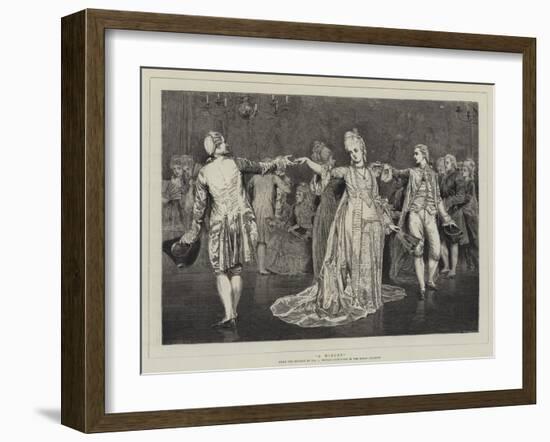 A Minuet-Valentine Cameron Prinsep-Framed Giclee Print