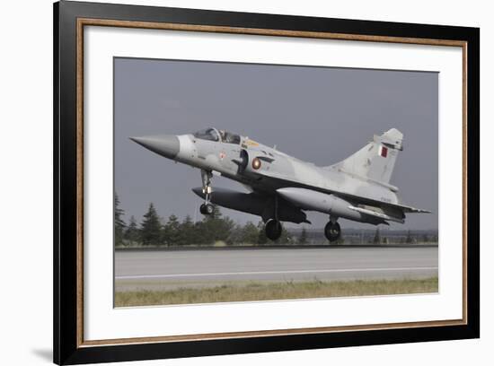 A Mirage 2000-5Eda of the Qatar Emiri Air Force Landing at Konya Air Base-Stocktrek Images-Framed Photographic Print