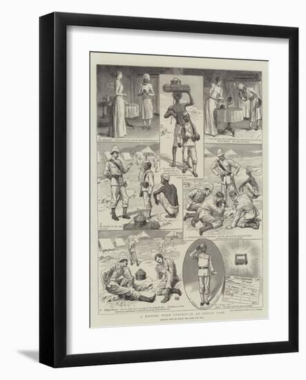 A Missing Word Contest in an Indian Camp-Robert Barnes-Framed Giclee Print
