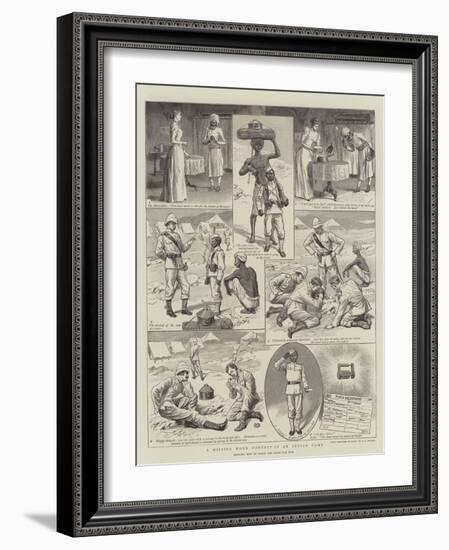 A Missing Word Contest in an Indian Camp-Robert Barnes-Framed Giclee Print