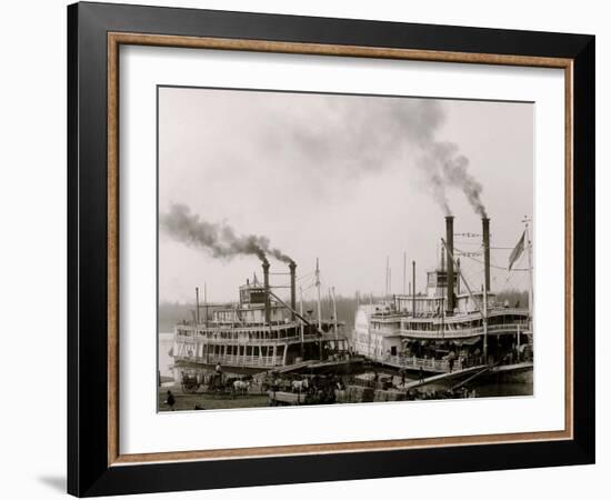 A Mississippi Landing-null-Framed Photo