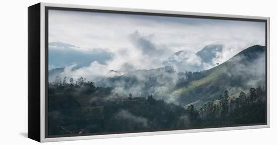 A Mist-Covered Sao Francisco Xavier Region at Sunrise-Alex Saberi-Framed Premier Image Canvas