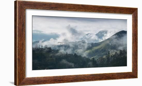 A Mist-Covered Sao Francisco Xavier Region at Sunrise-Alex Saberi-Framed Photographic Print