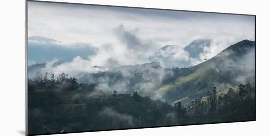 A Mist-Covered Sao Francisco Xavier Region at Sunrise-Alex Saberi-Mounted Photographic Print