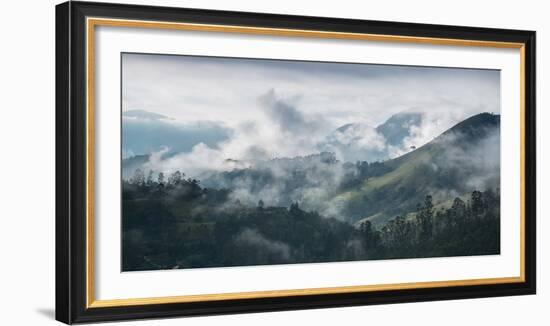 A Mist-Covered Sao Francisco Xavier Region at Sunrise-Alex Saberi-Framed Photographic Print