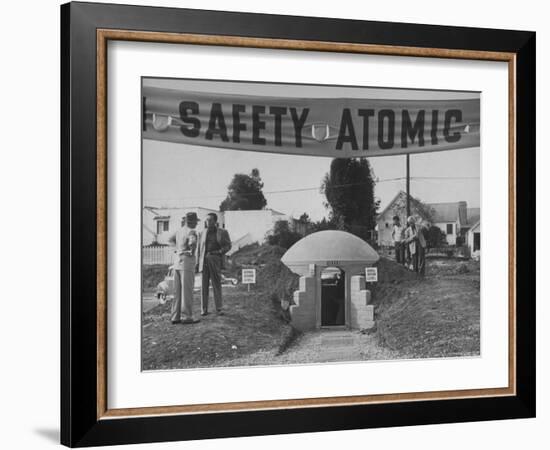 A Model Atomic Bomb Shelter for Personal Use-Loomis Dean-Framed Photographic Print