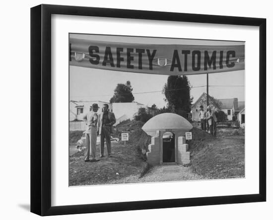 A Model Atomic Bomb Shelter for Personal Use-Loomis Dean-Framed Photographic Print