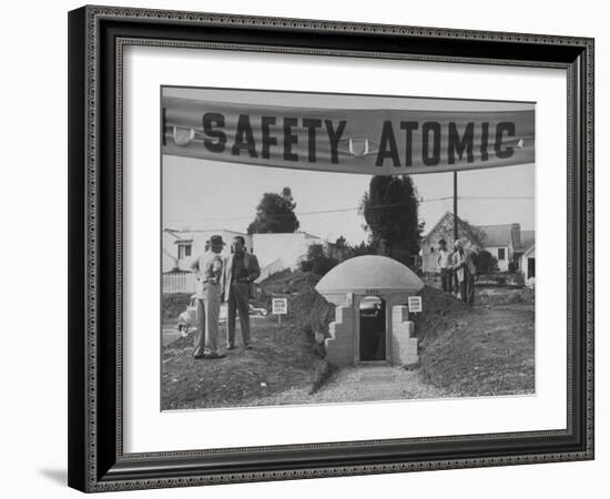 A Model Atomic Bomb Shelter for Personal Use-Loomis Dean-Framed Photographic Print