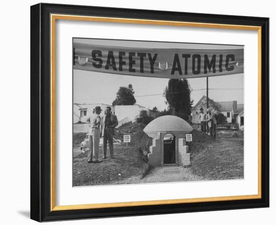 A Model Atomic Bomb Shelter for Personal Use-Loomis Dean-Framed Photographic Print