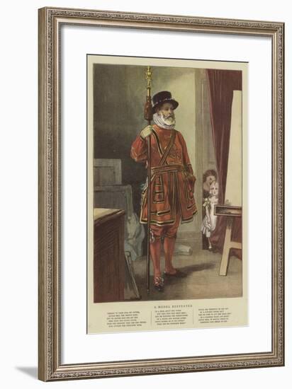 A Model Beefeater-null-Framed Giclee Print