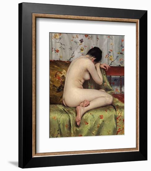 A Modern Magdalen, about c.1888-William Merritt Chase-Framed Art Print