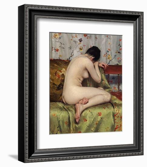 A Modern Magdalen, about c.1888-William Merritt Chase-Framed Art Print