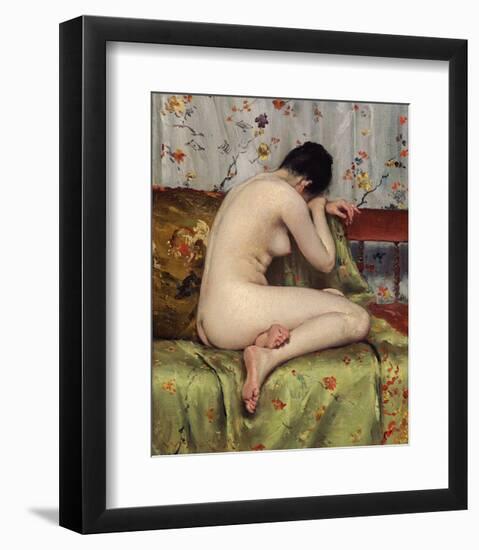 A Modern Magdalen, about c.1888-William Merritt Chase-Framed Art Print