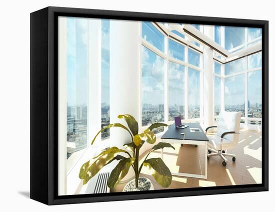 A Modern Office Interior-PlusONE-Framed Premier Image Canvas