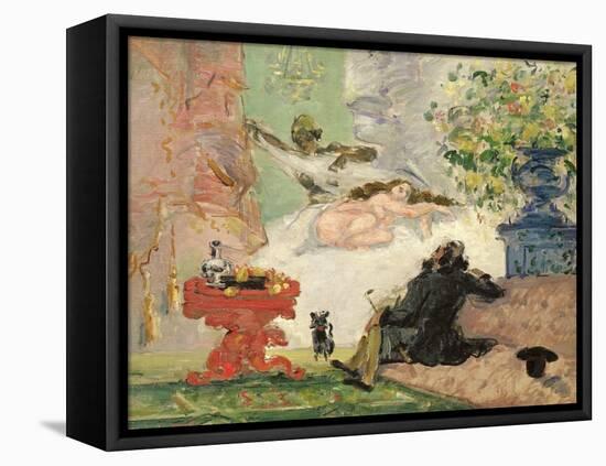 A Modern Olympia, 1873-74-Paul Cézanne-Framed Premier Image Canvas