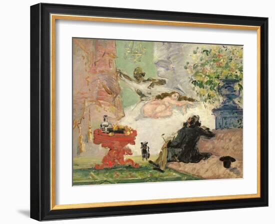 A Modern Olympia, 1873-74-Paul Cézanne-Framed Giclee Print