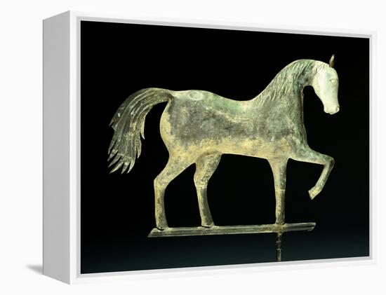 A Molded Copper and Cast Zinc Horse Weathervane, 1850-1867-A. L. Jewell and Co.-Framed Premier Image Canvas