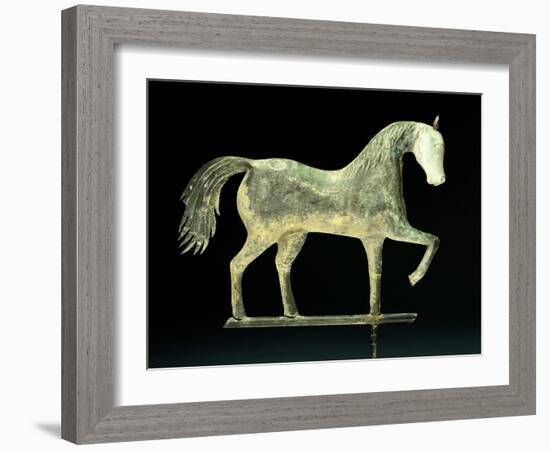 A Molded Copper and Cast Zinc Horse Weathervane, 1850-1867-A. L. Jewell and Co.-Framed Giclee Print