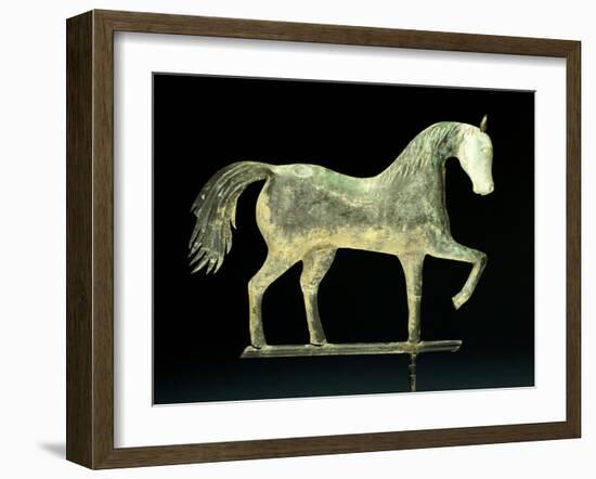 A Molded Copper and Cast Zinc Horse Weathervane, 1850-1867-A. L. Jewell and Co.-Framed Giclee Print