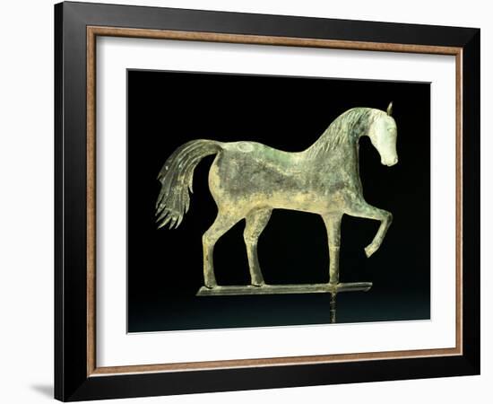 A Molded Copper and Cast Zinc Horse Weathervane, 1850-1867-A. L. Jewell and Co.-Framed Giclee Print