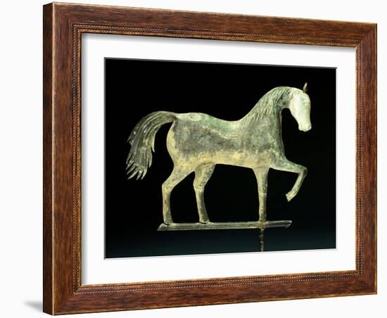 A Molded Copper and Cast Zinc Horse Weathervane, 1850-1867-A. L. Jewell and Co.-Framed Giclee Print