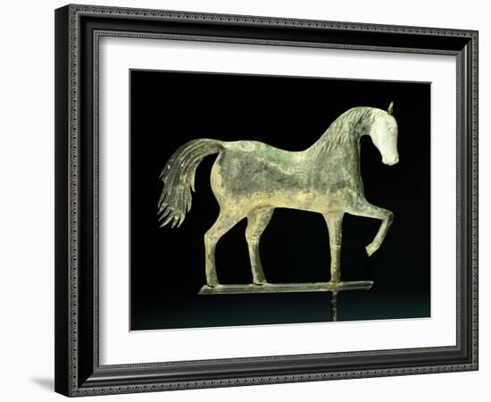 A Molded Copper and Cast Zinc Horse Weathervane, 1850-1867-A. L. Jewell and Co.-Framed Giclee Print